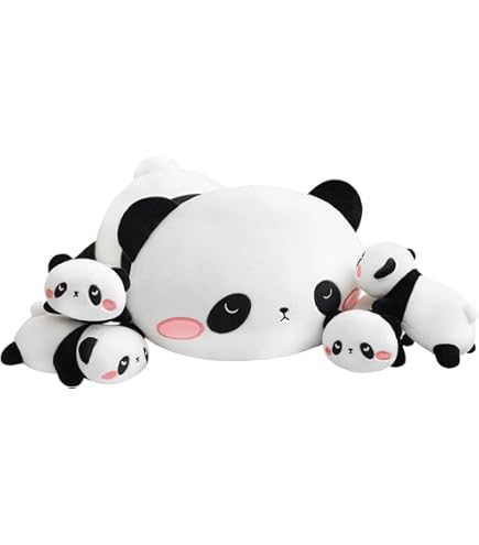 Amazon.co.jp: 12インチの親子パンダのぬいぐるみ、お母さんと赤ちゃん