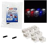 Light Up Building Bricks (2x3) with On/Off and Dim Ability (Set of 8) - Tight Fit with All Major Bra
