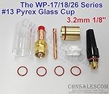 CHNsalescom 10個TIG溶接45V27ガスレンズ＃13 TIG用パイレックスカップキットWP-17/18/26 1/8