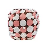 ligangam ベビー スイムパンツ 防水 スイミングパンツ 水遊び スイミングスクールに 再利用可能 オムツ機能付き 軽い 柔らかい 通気 伸縮 漏れシャットダウン 着脱簡単 (ピンクドット)