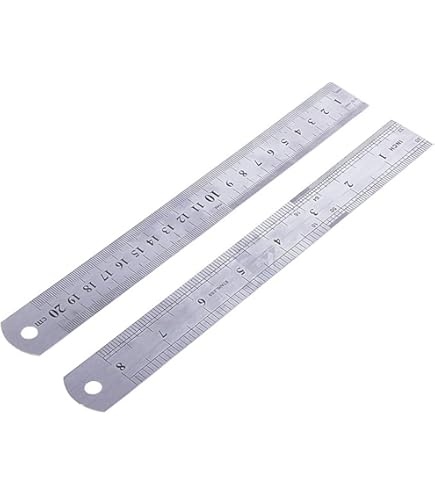Amazon.co.jp: ステンレス直定規15 / 20cmメタルロングスケール定規