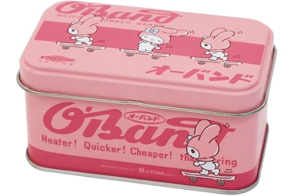 サンリオ(SANRIO) オーバンド × マイメロディ缶 シリコーン製 輪ゴム 日本製 共和