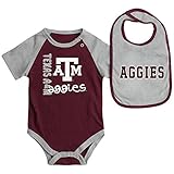 Infants NCAA Texas A & M Aggies Onesideとよだれかけセット（チームカラー）