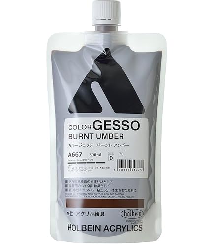 Amazon | ホルベイン アクリリックメディウム AM463 900ml ジェッソ L