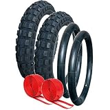 QUINNY BUZZ PUNCTURE PROTECTED TYRE AND TUBE SET OFF ROAD TREAD PATTERN by Raleigh (CST)