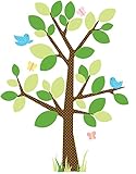 RoomMates RMK1319GM Dotted Tree Peel & Stick Giant Wall Decal [並行輸入品]