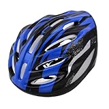 uxcell 自転車用ヘルメット　サイクリングヘルメット　プラスチック　フォーム　ナイロン　ブラック　ブルー　170g　1個