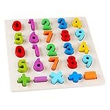 OSHIDE 幼児 赤ちゃん 子供の知育玩具 数字0-9認知　遊んで 勉強 クロック 積み木　ジグソ パズル 出産祝い　誕生日プレゼント 　 贈り物