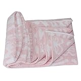 Kashwere カシウェア 国内検針済 Blanket - Queen クイーンブランケット Pink / White Damask ピンク・ホワイトダマスク TB-02-921-90