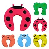 Cartoon Animal Foamドアストッパー – Suppionベビーキッズ校正安全ドアストッパー赤ちゃん保護ホーム安全、10個、ランダムカラー