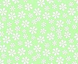 SheetWorld Fitted Cradle Sheet - Pastel Green Floral Woven - Made In USA by sheetworld