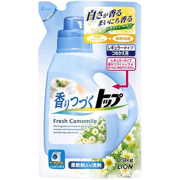 トップ つづくプラス カモミール 詰め替え用 Amazon | 香りつづくトップPlus フレッシュカモミール つめかえ