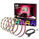 LE 2m USB接続 LED テープ RGB IP65 防水 ライト テレビバックライト 5V PC照明 60LED 5050SMD 切断可能 ストリップライト