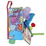 BYP Baby 3D Cloth Book Tails Animals Shape & Color Recognition Toys (Sea Tails) [並行輸入品]