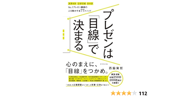 プレゼンは 目線 で決まる No 1プレゼン講師の 人を動かす全77メソッド 西脇 資哲 本 通販 Amazon