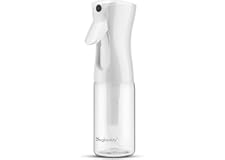 【きりふき スプレーボトル 超微粒 0.3mm】Segbeauty ミスト霧吹き アルコール対応 消毒用 爬虫類 観葉植物 園芸用 化粧水詰め替えボトル 美髪師用 洗車用　ヘアセット用（160ml，透明）