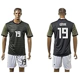 wisionメンズ2018 World Cup Germany National # 19 Soccer Jersey (アスファルト) L