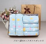 【爱莉セレクトショップ】ベビータオル ガーゼタオル ガーゼケット 柔らかい 肌さわり抜群 保温性 吸水 通気 ふわふわ白い おくるみ ベビーケット バスタオル 110*110cm 6重ガーゼ 綿100
