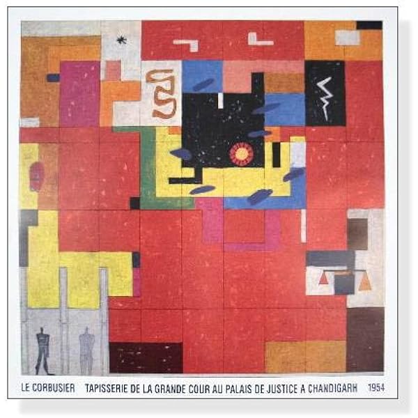 Amazon Co Jp ポスター ル コルビジェ Wandteppich Fur Chandigarh 1954 ホーム キッチン