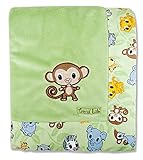 Trend Lab Blanket with Embroidery, Chibi Velour