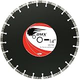MK Diamond 161294 MK-762 DMX 16-Inch by .125-Inch Dry Cutting Segmented Saw Blade with 1-Inch Arbor 