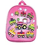 Aleph-Bet Train Hebrew Letters Child's School Bag Backpack (Pink) [並行輸入品]