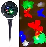 Ameelie クリスマス プロジェクターライト led 投影ランプ LEDプロジェクションライト 防水 レーザーライト 自動光線回転 角度調節 雰囲気作り スポットライト ステージライト 置物ライト