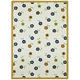 Joy Carpets Kid Essentials Infants & Toddlers Oval Awesome Blossom Rug Bold 5'4 x 7'8 [並行輸入品]