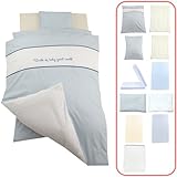 「 日本製 」 ベビー布団 セット レギュラーサイズ １１点 セット 高級綿毛布がセットになったかわいいデザイン 『 キャッスル・ブルー / ピンク / ベージュ 』 (キャッスル・ブルー)