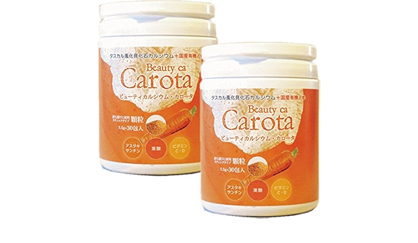 Amazon 2個組 ビューティーカルシウム カロータ 国産有機人参 タスカル風化貝化石カルシウム 顆粒タイプ 30包 2 善玉バイオ洗剤ミニ浄5袋付 Hapiko カロータ 妊婦用ビタミン