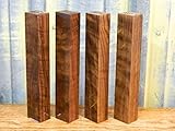 4- Highly Figured Turning木製ブラックウォールナットペン空白/ LuthierパーツT : 1 3 / 8」、W : 1 13 / 16」、L : 10 5 / 8 " – 9