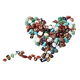 1袋カラフルなペブルストーン不規則な形のガーデンルームの装飾ボールチェーン