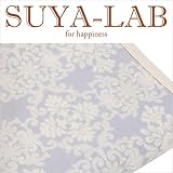 SUYA-LAB:ふわふわコットンブランケット クレスト ブルー 22301-16410/303