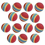 ovedcrayホームシリーズ20個FoamスポンジゴルフトレーニングソフトゴムボールインドアPracticeレインボー