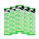 SUNCOM LR41 アルカリボタン電池10個パック x 5シート(計50個)