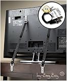 Iron Furniture Anchor Straps - Holds Up To 220LBS p/ Pair - Simple Set Up & Keeps Your Loved Ones Sa