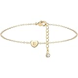 Fettero Initial Anklet for Women Ankle Bracelet Gold Anklet Foot jewelry anklets Gold Tobilleras De Mujer