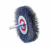 Walter 13C110 Crimped Wire Mounted Brush, Carbon Steel, 1-3/8' Diameter, 0.008' Wire Diameter, 20000