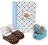 Perfect Baby Gift Box Set of Award Winner Boo-Bunnie Toy, Mini Photo Book and a Pairand of Fancy Soc