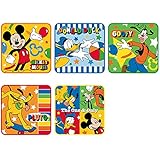 丸眞 ミニタオル 5枚組 ディズニー カラフルパーティー ディズニー 2065026100