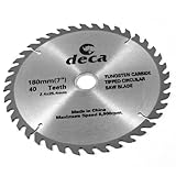 uxcell チップソー　メタル製シルバートン　木材切断機　良好なパフォーマンス　回転ホイール　180mm直径　 40T 2.4mm