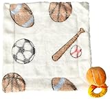 Stephan Baby Sports Fun Fleece Blankie and Plush Basketball Rattle Gift Set by Stephan Baby