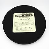 日本製 平ゴム15mm ～ 60mm 巾 30ｍ巻 白 黒 かため ハード オペロンハード インサイトベルト ウエスト用 袖口用 手芸 裁縫 ごむ (黒, 15ｍｍ)