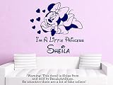 Wall Decal Personalized Custom Name Decals I'm A Little Princess Minnie Mouse Vinyl Sticker Home Dec