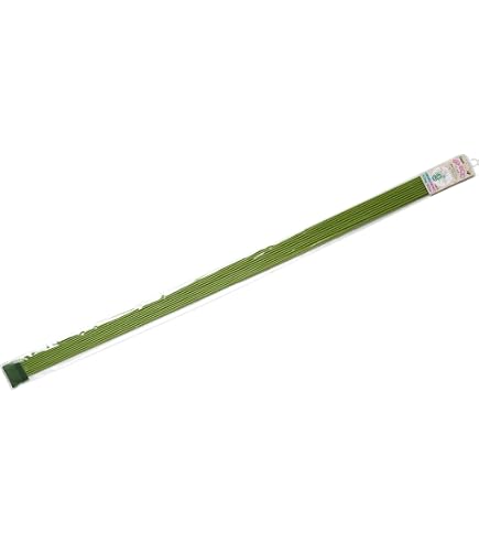 Amazon | 第一ビニール グリーン鉄線(10本入りパック) 直径3.2mm×75cm