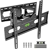 USX MOUNT 壁掛けテレビ 金具 32-70インチ対応 耐荷重50kg フルモーション式 中大型 テレビ壁掛け金具 tv壁掛け金具 アーム & かべかけ金 具 移動式 LCD LED 液晶 前後 上下向き角度調整可能 VESA最大 400x400mm 水準器とケーブルタイ付き
