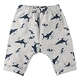 Baby Nest ベビーパンツ ハーフパンツ フルプリント 女の子 男の子 夏 コットン100% シャーク 9-12M