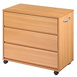 チェスト 木製 収納 キャスター ローチェスト サイドワゴン スリム おしゃれ タンス 整理 3段 ナチュラル