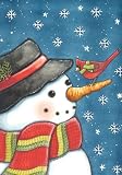 Toland Home Garden Cardinal Snowman 12.5 x 18-Inch Decorative USA-Produced Garden Flag [並行輸入品]