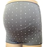 ネトゥル マイクロファイバーランダム柄ベルト内蔵タイプマタニティガードル M グレー 4841